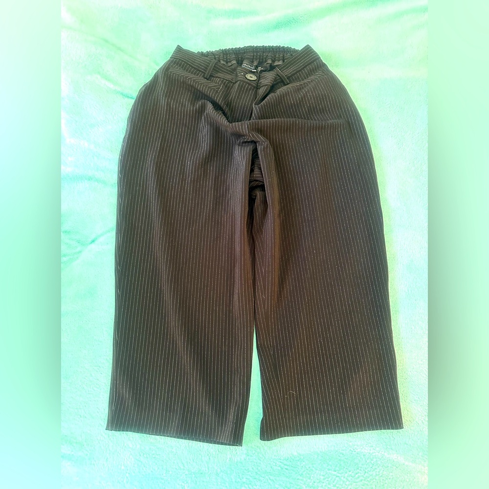 Relativity striped dress pants crop flare leg size 16w